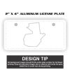 2" X 4" Aluminum License Plate  Thumbnail