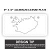 2" X 4" Aluminum License Plate  Thumbnail