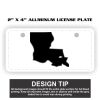 2" X 4" Aluminum License Plate  Thumbnail