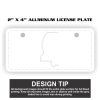 2" X 4" Aluminum License Plate  Thumbnail