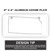 2" X 4" Aluminum License Plate  Thumbnail