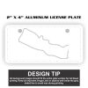 2" X 4" Aluminum License Plate  Thumbnail