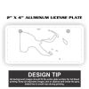 2" X 4" Aluminum License Plate  Thumbnail