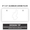 2" X 4" Aluminum License Plate  Thumbnail