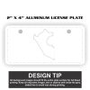 2" X 4" Aluminum License Plate  Thumbnail
