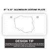 2" X 4" Aluminum License Plate  Thumbnail