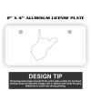2" X 4" Aluminum License Plate 2" X 4" Aluminum License Plate Thumbnail
