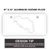 2" X 4" Aluminum License Plate  Thumbnail