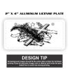 2" X 4" Aluminum License Plate  Thumbnail