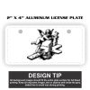 2" X 4" Aluminum License Plate  Thumbnail