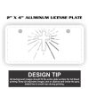 2" X 4" Aluminum License Plate  Thumbnail