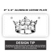 2" X 4" Aluminum License Plate  Thumbnail
