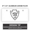 2" X 4" Aluminum License Plate  Thumbnail