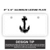2" X 4" Aluminum License Plate  Thumbnail