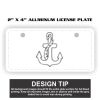 2" X 4" Aluminum License Plate  Thumbnail