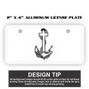 2" X 4" Aluminum License Plate  Thumbnail