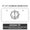 2" X 4" Aluminum License Plate  Thumbnail