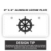 2" X 4" Aluminum License Plate  Thumbnail