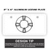 2" X 4" Aluminum License Plate  Thumbnail