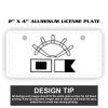 2" X 4" Aluminum License Plate  Thumbnail