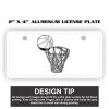 2" X 4" Aluminum License Plate  Thumbnail