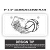 2" X 4" Aluminum License Plate  Thumbnail
