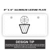 2" X 4" Aluminum License Plate  Thumbnail