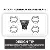 2" X 4" Aluminum License Plate  Thumbnail