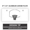 2" X 4" Aluminum License Plate  Thumbnail