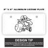 2" X 4" Aluminum License Plate  Thumbnail