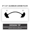 2" X 4" Aluminum License Plate  Thumbnail