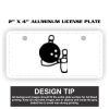 2" X 4" Aluminum License Plate  Thumbnail