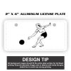 2" X 4" Aluminum License Plate  Thumbnail