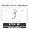 2" X 4" Aluminum License Plate  Thumbnail