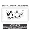 2" X 4" Aluminum License Plate  Thumbnail
