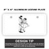2" X 4" Aluminum License Plate  Thumbnail