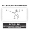 2" X 4" Aluminum License Plate  Thumbnail