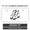 2" X 4" Aluminum License Plate  Thumbnail