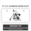 2" X 4" Aluminum License Plate  Thumbnail