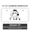 2" X 4" Aluminum License Plate  Thumbnail