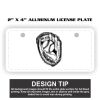 2" X 4" Aluminum License Plate  Thumbnail
