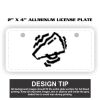 2" X 4" Aluminum License Plate  Thumbnail