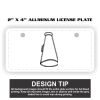 2" X 4" Aluminum License Plate  Thumbnail