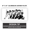 2" X 4" Aluminum License Plate  Thumbnail