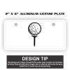 2" X 4" Aluminum License Plate  Thumbnail