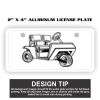 2" X 4" Aluminum License Plate  Thumbnail