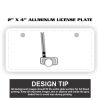 2" X 4" Aluminum License Plate  Thumbnail