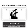 2" X 4" Aluminum License Plate  Thumbnail