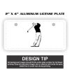 2" X 4" Aluminum License Plate  Thumbnail