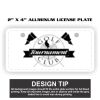 2" X 4" Aluminum License Plate  Thumbnail
